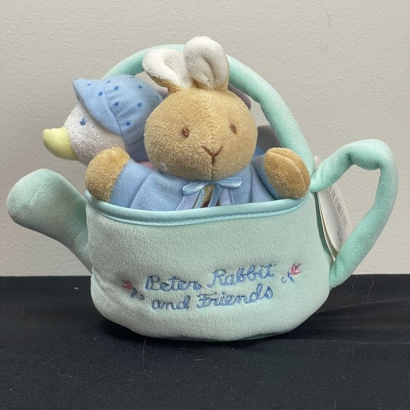 EDEN Peter Rabbit & Friends Watering Can Plush My 1st Toys Beatrix Potter w/Tag - Picture 2 of 9